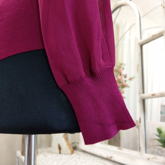 🔥LAST 1🔥NWT TED BAKER FUCHSIA SWEATER - Picture 7 of 7
